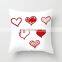 Custom  Printed Valentine 's Day Heart decoration Throw Pillow case