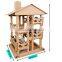 Pet cat toy big corrugated paper house climbing frame for cat jumping