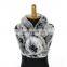 Universal Beige Young Girl Kids Rabbit Fur Winter Scarf