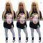 Fashion Women Hip Hop Loose US Money print Oversized t Shirt