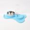 Wholesale stainless steel and ABS plastic automatic drinking water feeding double pet dog food bowl