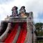 Pirate Ship Water Slides Backyard Inflatable Double Water Slide With Pool