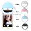 Rechargeable phone ring light clip beauty female selfie led light Cosmetic Mirror flash Light universal size for mobile phone