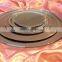 Round Mirror Candle Plate Set - Box of 12 Mirror Trays - 10 inch Diameter