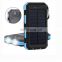 Solar Charger 10000mAh Solar Wireless Charger Solar Power Bank Portable External Solar Battery Pack with 2  LED Light