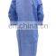 Blue Stretchy SMS Blue Lab Coat Polypropylene Doctor Lab Coat