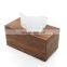 Wholesale unfinished packaging wood facial tissue box cover  for hotel rooms