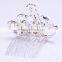 Women kids girl child tiara crown crystal Rhinestone coloful hair comb 7*4.5cm