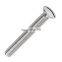 M3.5 X 40mm Nickel Plated Electrical Plug Socket Screws raised countersunk slot electrical screws