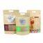 Wholesale Custom Printed Clear Window Stand Up Brown Kraft Zipper Paper Bag For Snack Pouches Packaging