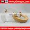 YY0544 high quality white wooden ring hanger for jeans ring scarf hanger