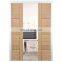 Double leaf interior wood door fire rated pocket door