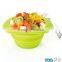 FDA food grade colored collapsible silicone bowl siliocne salad bowl