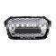 RS1style racing car grills ABS honeycomb front bumper grille for Audi A1 S1  glossy black grill 2016-2018