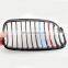 car front grille for BMW four door three series 2008-2011 E90 single line model Bright black tricolor strip dumb black