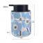 Hot sale bathroom accessory set printed flower ceramic liquid soap dispensers