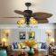 Modern Designer Decorative Vintage Bedroom Luxury Ceiling Light Remote Control Led Ceiling Fans Chandeliers & Pendant Lights