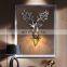 Nordic Antlers Wall Lamp Home Decor Retro Art Deer Head Wall Light Living Room Bedroom Aisle Background Wall Sconce Lighting