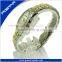 Oval Dial Fashion Design Two Tone Plating Steel Wrist Watches