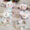 Best Price Crochet Sheep Doll rattle and personalized pacifier holder set Newborn natural organic toys Vietnam Supplier
