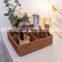 High Quality Wicker Rattan Storage Basket for Kitchen 4 compartments Cosmetic Storage Tray Wholesale Supplier
