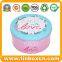 Customized food packaging round metal biscuits tin can cookies tin box