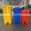 Yellow garbage bins disposal outdoor recycle trash can medical waste bin en840 with foot pedal