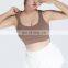 Plus Size Yoga Cross Back Recycled Sports Bras Adjustable Straps High Impact Gym Tops 75nylon 25spanex