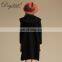 High Quality 100% Cashmere Knitted Coat Long Hooded Cardigan with Casual Style Solid Pattern for Winter Season