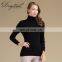 Basic Design Solid Pattern Cashmere Turtleneck Sweater for Women Winter Office Lady Style OEM Service for Adults