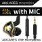 AK6-Ares sports headset in-ear wire-controlled HIFI headset with microphone bass cross-border wired headphones