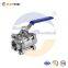 [RUOTENG]  3PC Three Piece 316L Stainless Steel Internal Thread Ball Valve with Handle for Mainline Manufacturer