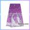 Mitaloo Peach Silk George Fabric Fashion Design African George Lace MGP0044