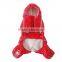 Wholesale Large Dog Clothes Red Dog Air Force Raincoat