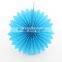 Food Grade Tissue Round Paper Fan for Party Decoration