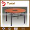 plywood round hotel banquet 6 ft folding table