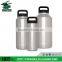 custom double-wall stainless steel hot cold bottle with spill spoof lid
