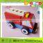 ASTM Certified Good Wooden Toys Small Size Solid Wood Mini Truck for Firemen
