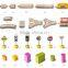Yunhe Factory Popular Products Wooden Train Set With Accessories