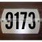 CUSTOM / PERSONALIZED ACRYLIC GLASS MODERN HOUSE NUMBER SIGN ADDRESS DOOR PLAQUE