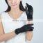 Lady stylish flannel gloves with ruffle on wristband