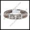 Magnetic clasp leather bangle wholesale