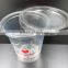 Wholesale PET Transparent Recyclable Plastic 200ml Juice Cup with SGS Testing