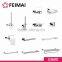 Wall Mount Toothbrush Double Stainless Steel Tumbler Glass Holder