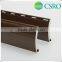 Aluminum rolling window with foam filled lath