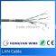 SFTP Cat6 Full Copper Lan Cable, 4pair 23AWG HDPE Insulation cat6 cable