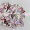 rectangular set of 3 cute fabric cotton fruits basket with metal rack