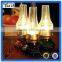 Antique plastic blowing control USB charging led kerosene lamp, Retro electrical table LED kerosene lamp