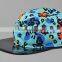 Colorful 5panel Leopard Print Leather Brim Camper Hats