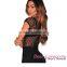 Wholesale 2016 New Trendy Adult Women Black Sheer Caged Sexy Thong Bodysuit